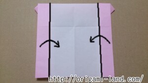 C 折り紙 しおり(パンダ・うさぎ・ハート)の折り方_html_157f1a65