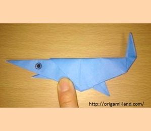 折り紙 サメの折り方